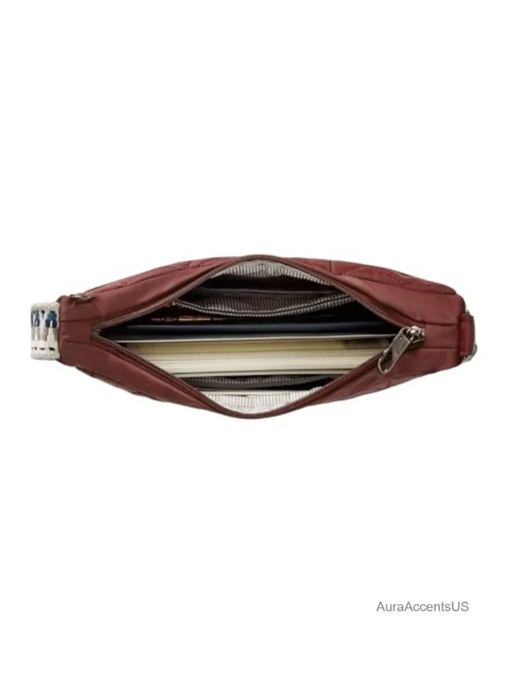 Anti-Theft Boho Crescent Crossbody with RFID Blocking